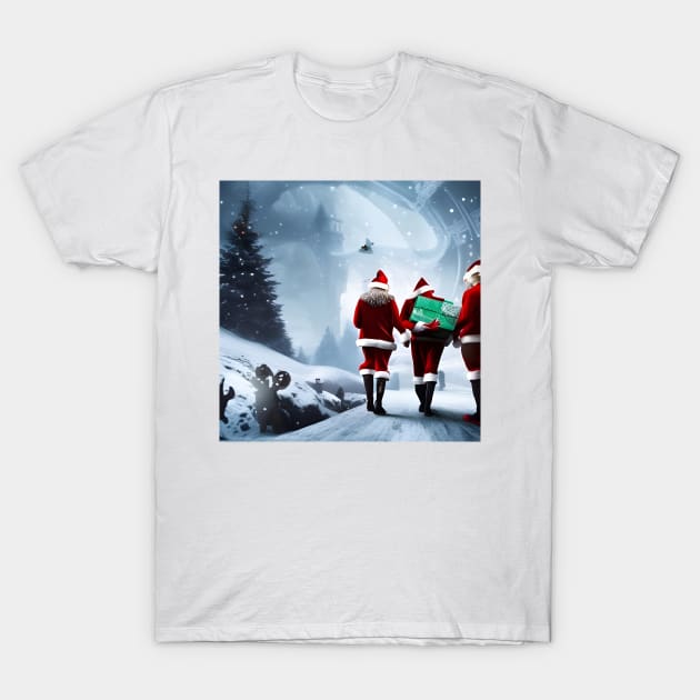 Walking down a Merry road T-Shirt by Roguex